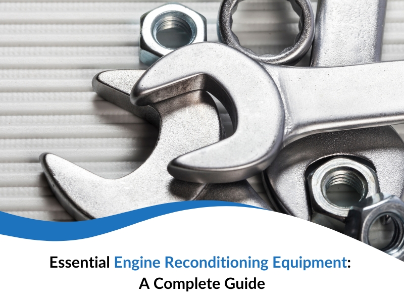 Engine reconditioning equipment including wrenches and nuts on a corrugated surface - Essential Guide.